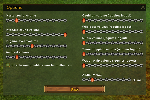 Audio Settings