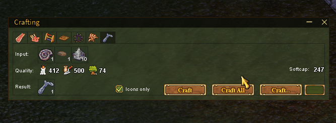 Enhanced Craft Window