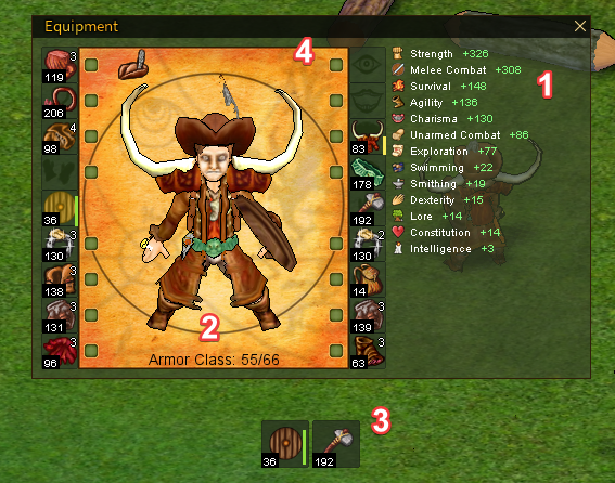 Equipment and Quick Slots